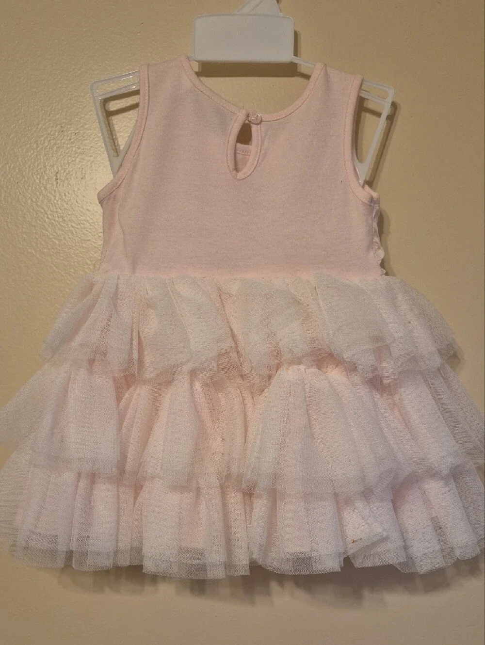 The Children's Place Light Pink Rosette Tiered Tulle Dress